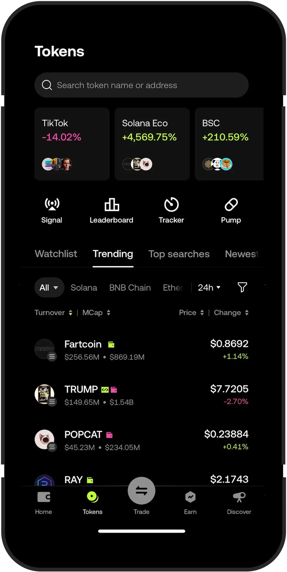 Advanced DEX trading & discovery tool